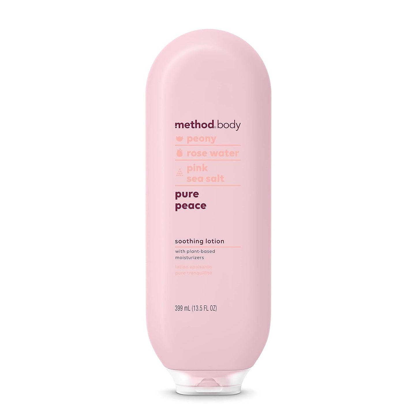 Method Daily Lotion, Pure Peace, Plant-Based Moisturizer - 13.5 fl oz (Pack of 1)