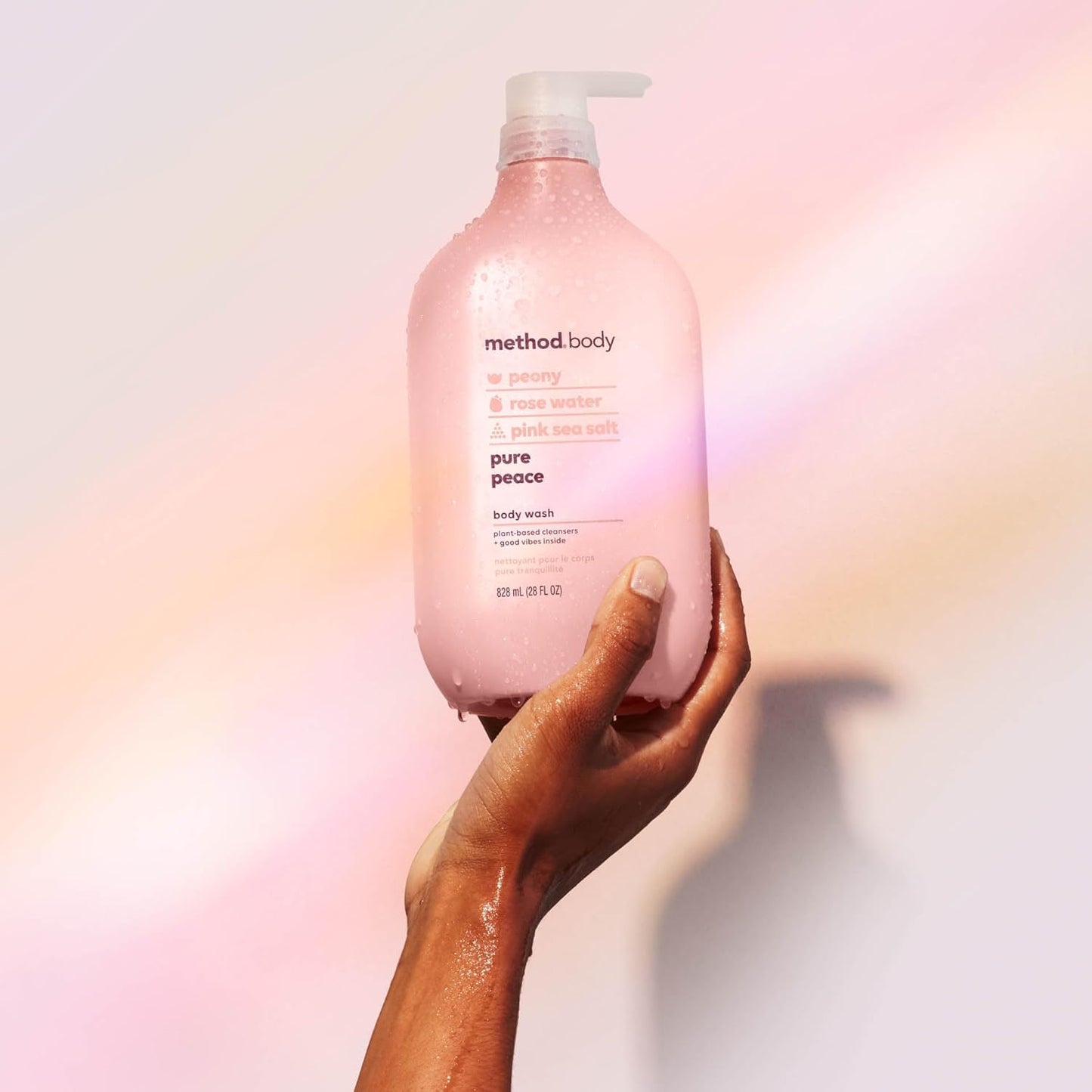 Method, Body Wash,Pure Peace, 28 oz (828mL), Paraben & Phthalate Free, Biodegradable Formula,(Pack of 1)