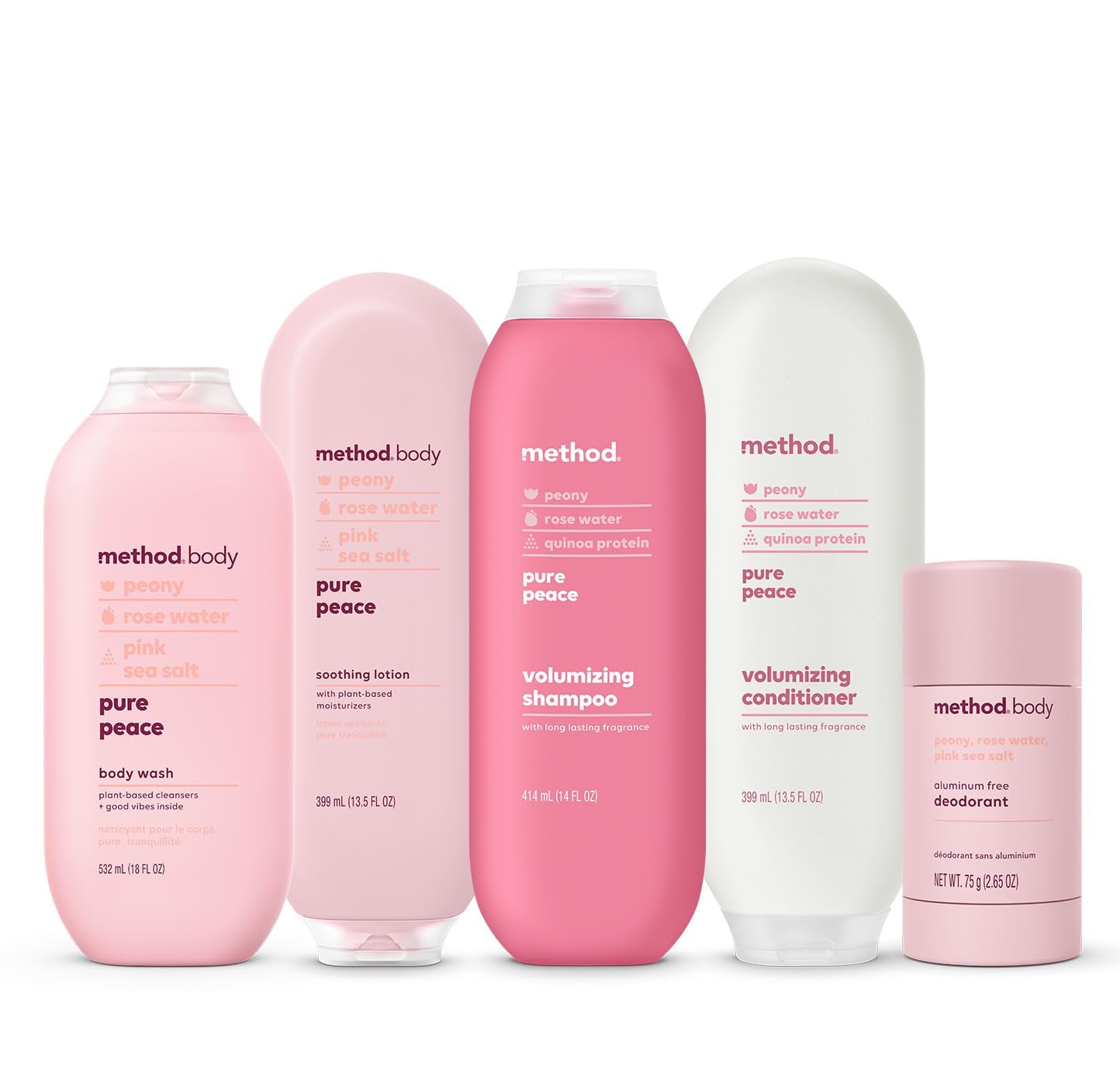 Method Daily Lotion, Pure Peace, Plant-Based Moisturizer - 13.5 fl oz (Pack of 1)