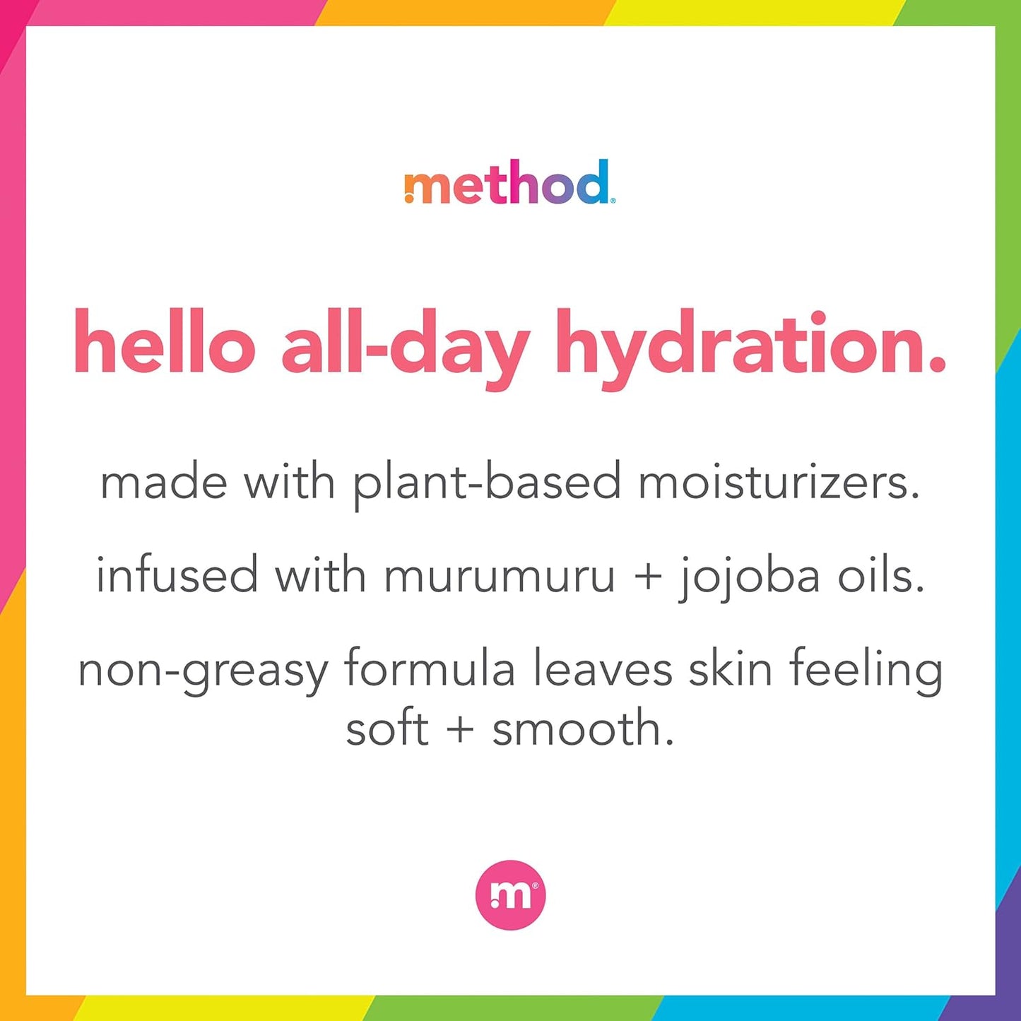 Method Daily Lotion, Pure Peace, Plant-Based Moisturizer - 13.5 fl oz (Pack of 1)