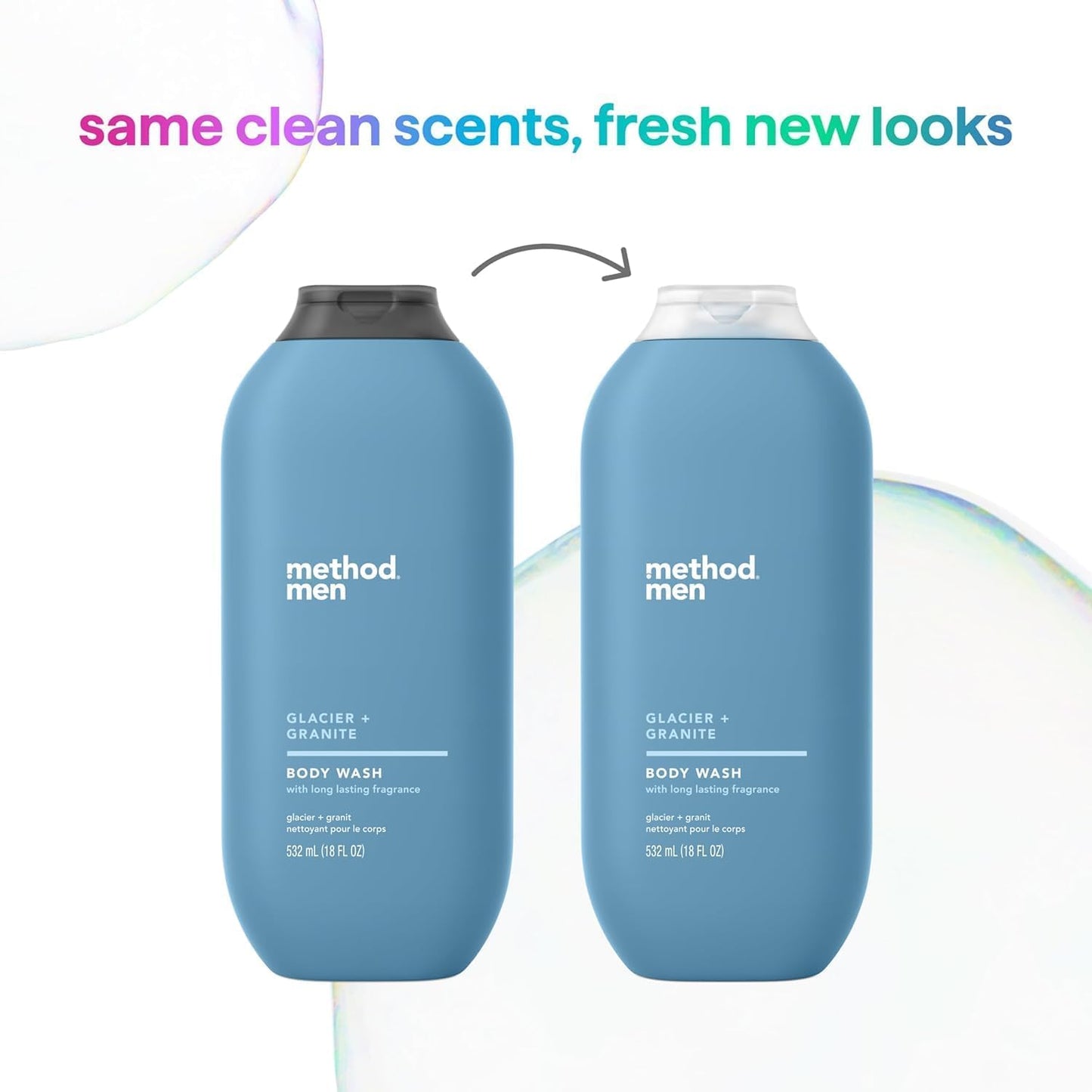 Method, Men, Body Wash,Glacier + Granite, 532ml(18fl oz)-(Pack of 1)