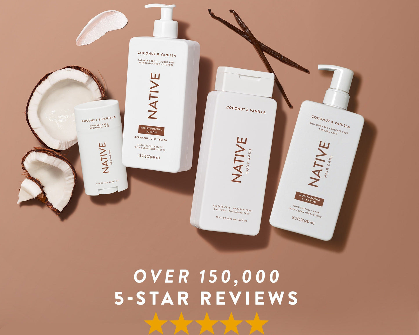 Native | Coconut & Vanilla | Natural Deodorant – Long-Lasting, Aluminum-Free, Gentle for All Skin Types