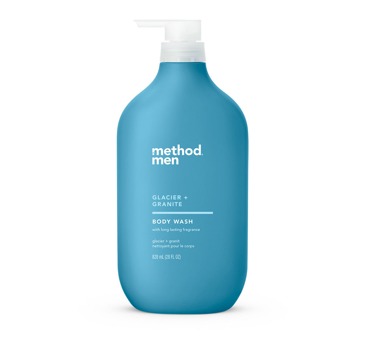 Method, Body Wash, Glacier + Granite, 28 oz (828mL), Paraben & Phthalate Free, Biodegradable Formula,(Pack of 1)