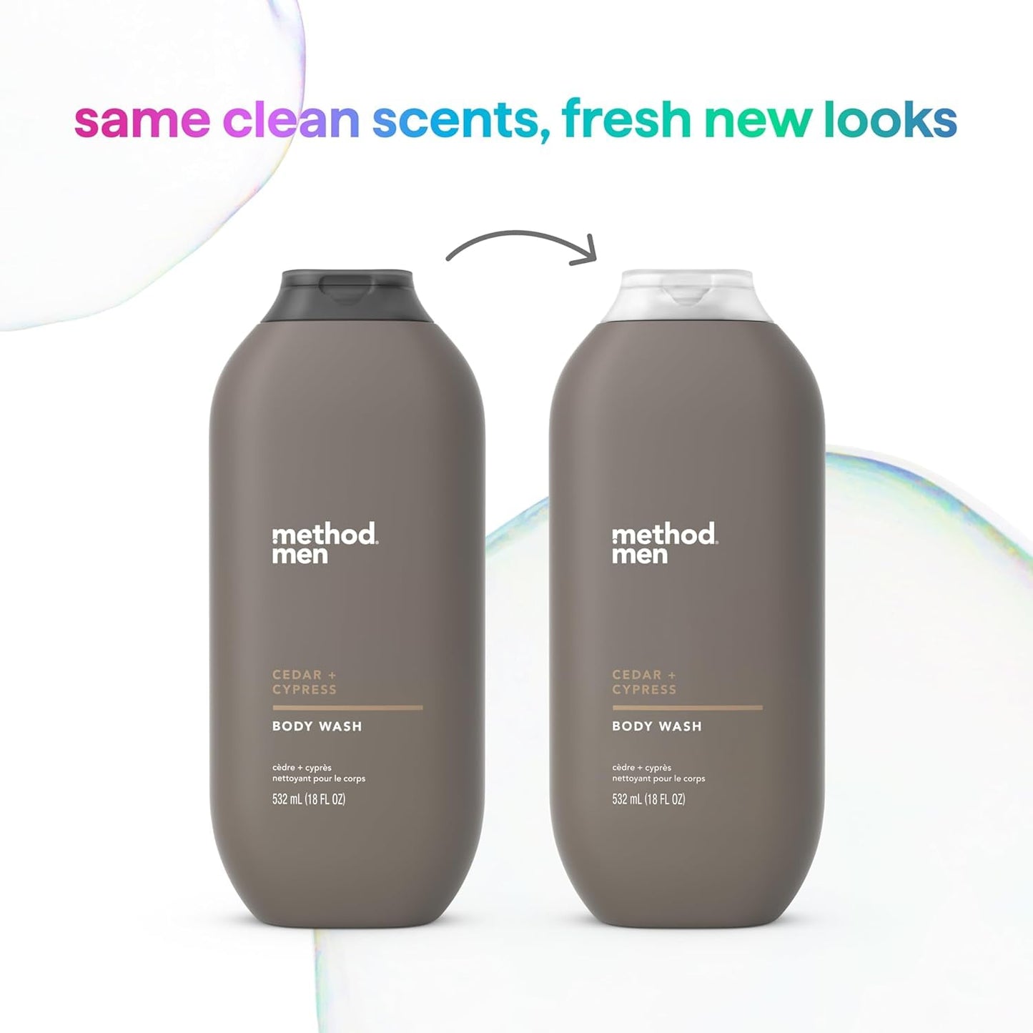 Method, Men, Body Wash,Cedar + Cypress, 532ml(18fl oz)-(Pack of 1)