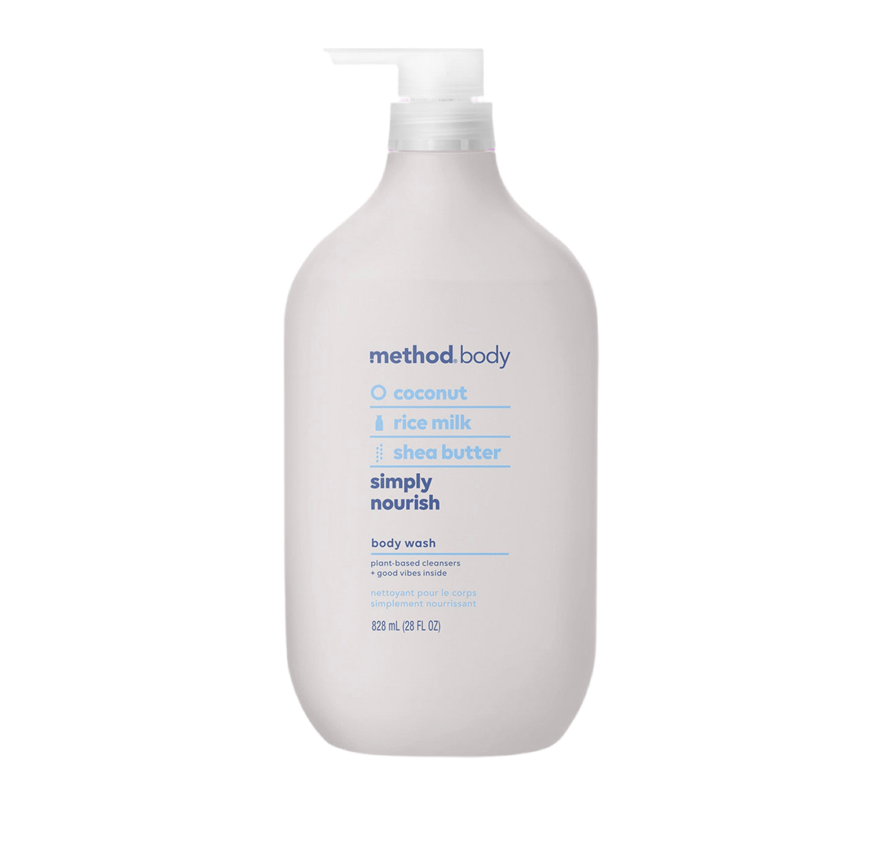 Method, Body Wash,Simply Nourish, 28 oz (828mL), Paraben & Phthalate Free, Biodegradable Formula,(Pack of 1)