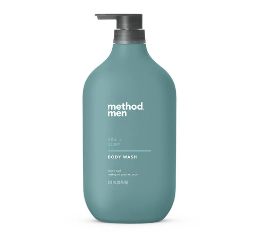 Method, Body Wash, Sea + Surf ,28 oz (828mL), Paraben & Phthalate Free, Biodegradable Formula,(Pack of 1)