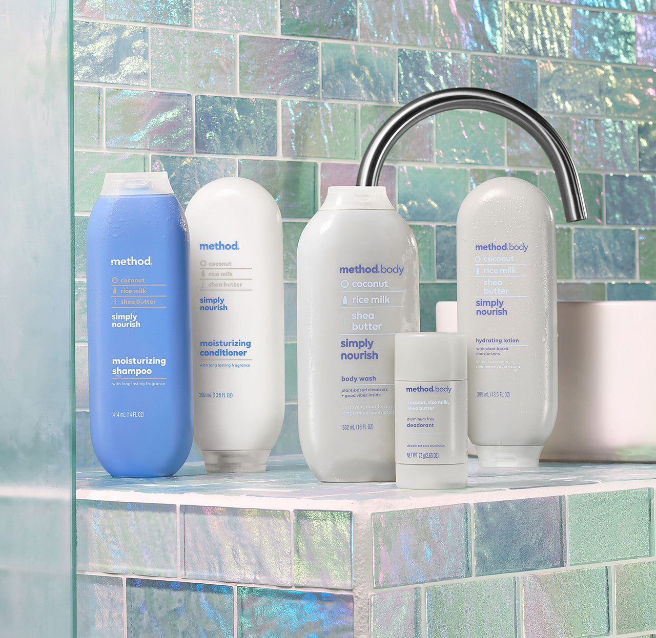 Method, Body Wash,Simply Nourish, 28 oz (828mL), Paraben & Phthalate Free, Biodegradable Formula,(Pack of 1)