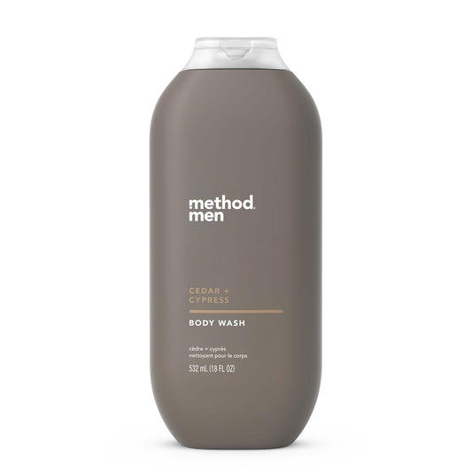 Method, Men, Body Wash,Cedar + Cypress, 532ml(18fl oz)-(Pack of 1)