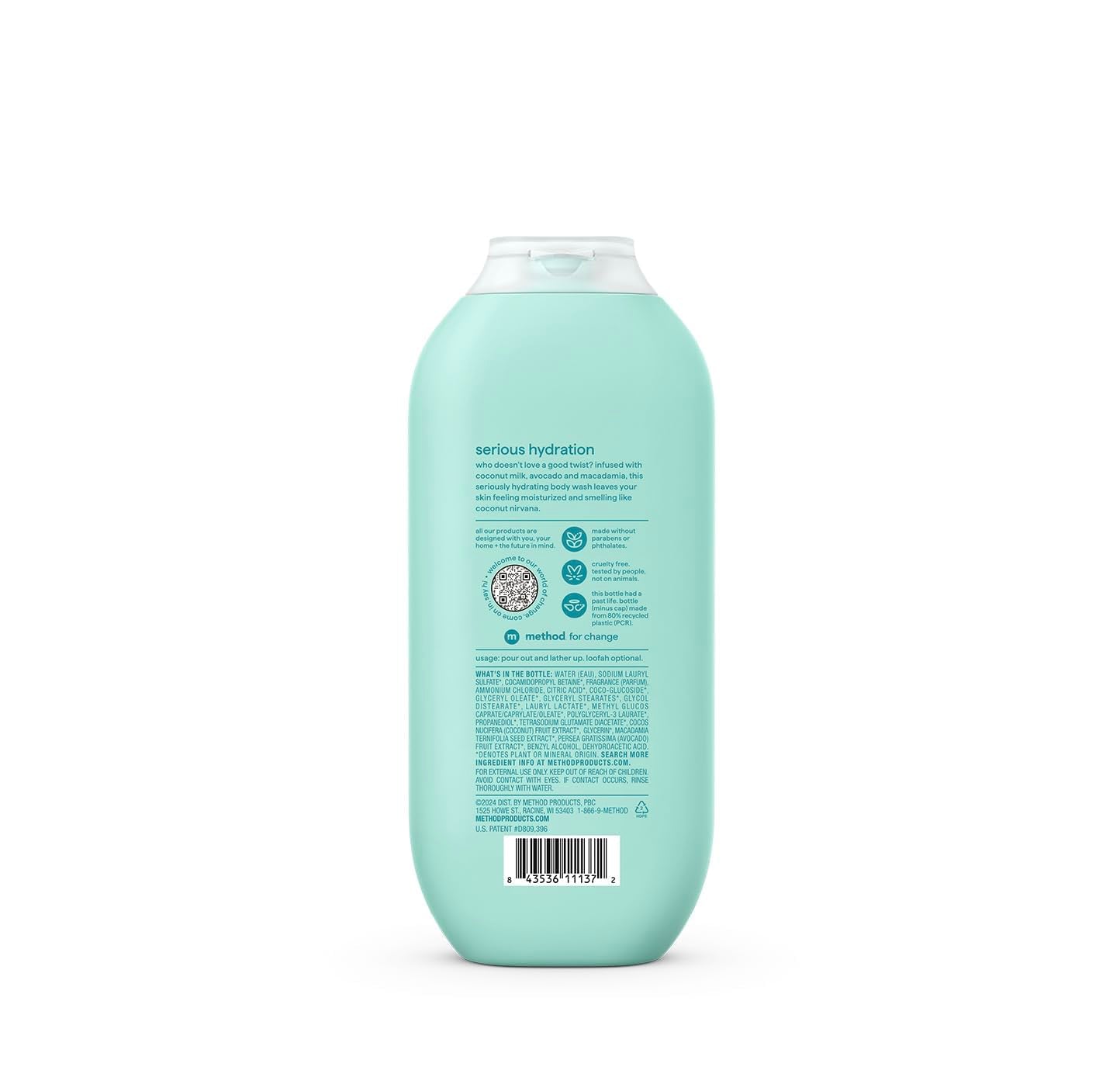 Hydrating, Body Wash, Coco Twist, 532ml(18fl oz)-(Pack of 1)