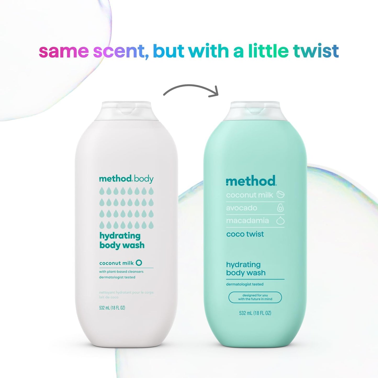 Hydrating, Body Wash, Coco Twist, 532ml(18fl oz)-(Pack of 1)