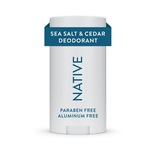 Native | Sea Salt & Cedar | Natural Deodorant – Long-Lasting, Aluminum-Free, Gentle for All Skin Types