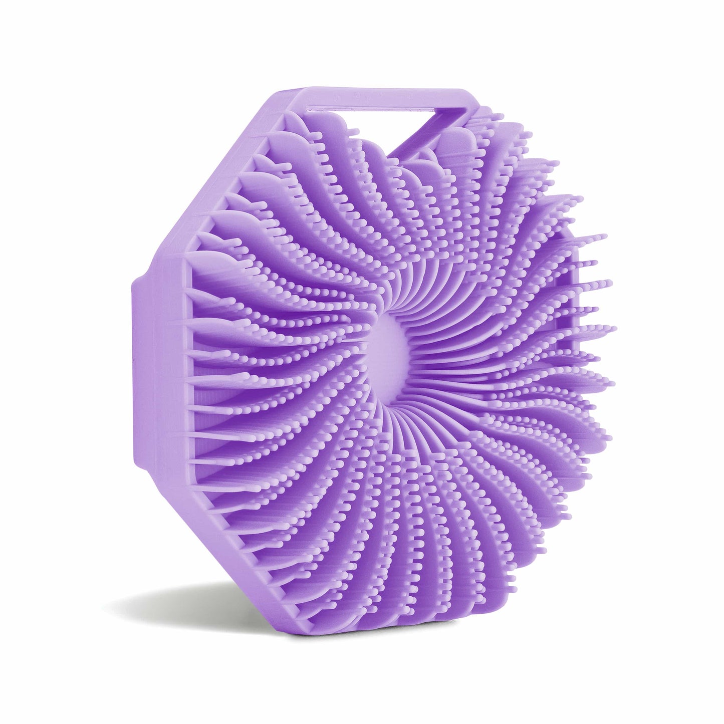 Sud Scrub® Antimicrobial Silicone Body Scrubber, Exfoliating Body Scrubber for Sensitive Skin, Eco Friendly Shower Scrubber for Body, Silicone Body Brush for Showering, (Purple)