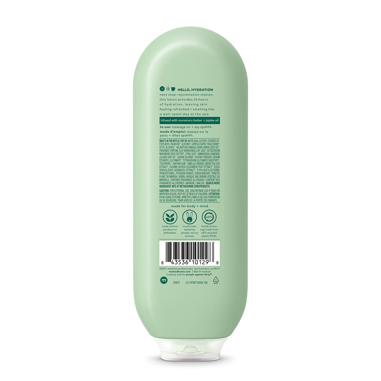 Method Daily Lotion, Daily Zen, Plant-Based Moisturizer - 13.5 fl oz (Pack of 1)